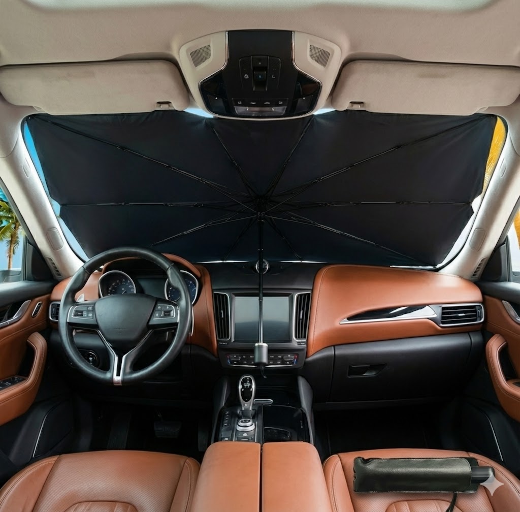 Araba Güneş Gölge Koruyucu Şemsiye Oto Ön Cam Güneşlik(145cm*79cm)